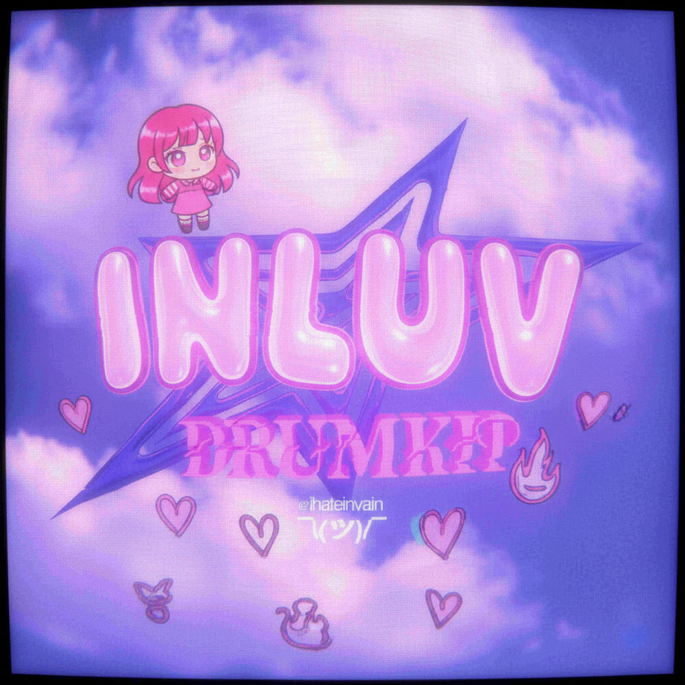 inluv drumkit cover art, 86 digicore and 2013club drum sounds by ihateinvain